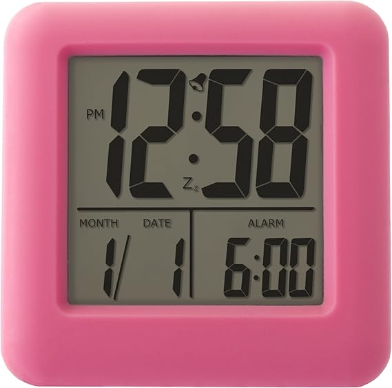 Acctim 14370 Vanos Alarm Clock, Pink Amazon.co.uk Kitchen & Home