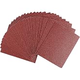 BAOSTC 1/4 Sandpaper Sheet,4-1/2"*5-1/2" Assorted 60-80-120-180-240,50PACK