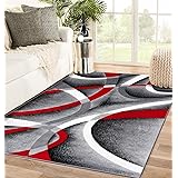 Persian Area Rugs 2305 Gray 8x11 Abstract Area Rug, 8 x 11 ft
