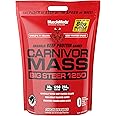 MuscleMeds Carnivor Mass Anabolic Beef Protein Gainer, Big Steer, Vanilla, 15 Pounds