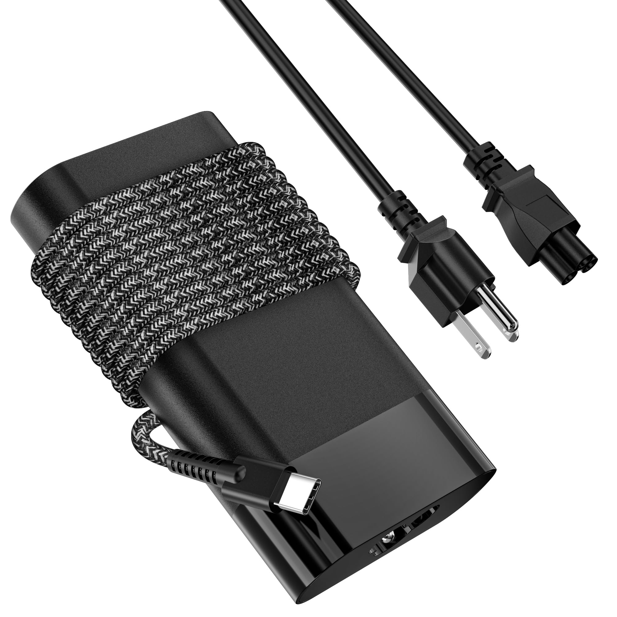 RicChic New Slim 65W USB C Laptop Charger Compatible with HP Laptop Charger Spectre x360, EliteBook, Envy, Pavilion, Chromebook, Elite x2, Zbook AC Adapter Power Cord