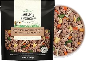 Freshpet Beef, Chicken & Turkey Homestyle Creations Dog Food, 16 OZ