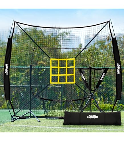 Amazon.com: Zupapa 7x7 Feet Baseball Softball Hitting Pitching Net
