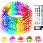 Color Changing Christmas Lights, 200 LED 35 Colors String Lights Indoor Outdoor with Remote, 66FT Waterproof Connectable Twinkle Lights Plug in for Xmas Tree Halloween Party Wedding Room Decor