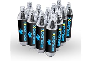 Boldox 16g CO2 Unthreaded Cartridges AC Drain Gun - C02 Powered HVAC Tools for The DIY Homeowner to Clear Buildup & Debris in AC Drain Tubes with CO2 Drain Gun - 12-Pack 16g CO2 Cartridges
