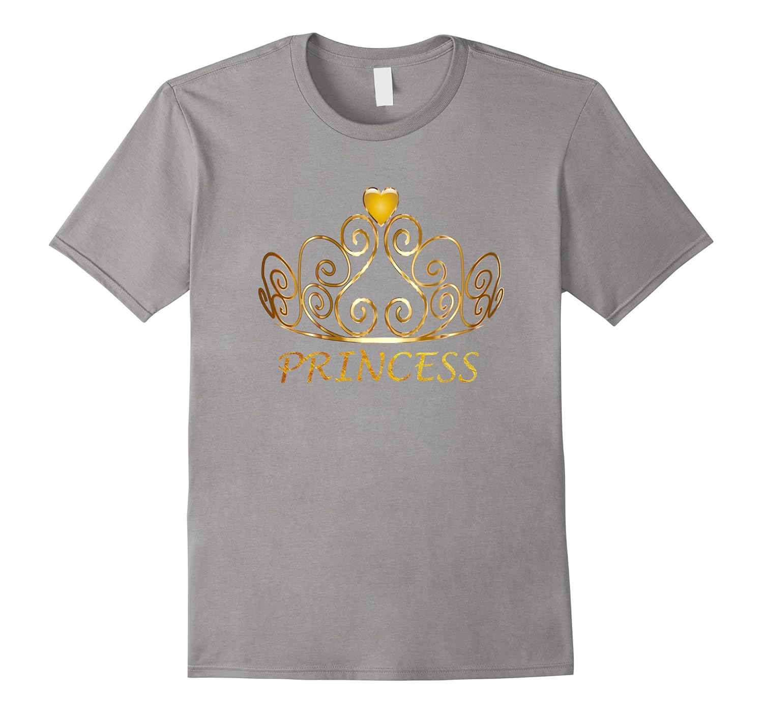 Tiara T-Shirt Princess Crown Royalty Regal Rank Gold Tee-Rose