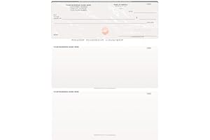 ABC CHECK PRINTING ABC Printed Business Checks Compatible w/QuickBooks on Top, Gray Marble (100 Sheets)