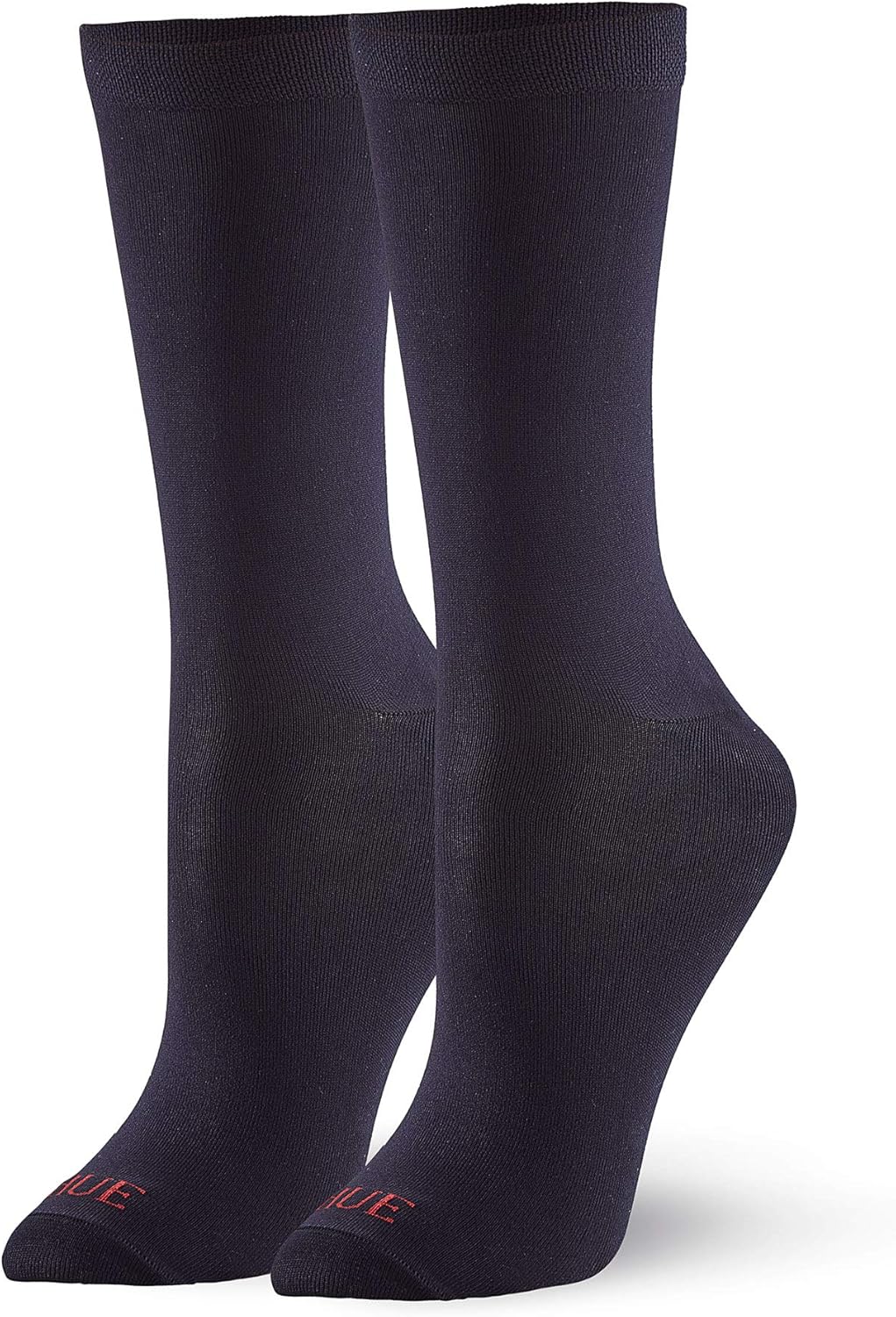 HUE Women's Cushioned Crew Sock, Navy, one size at Amazon Women’s