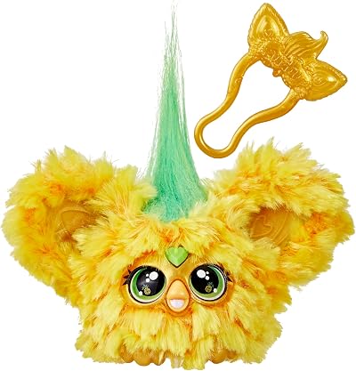 Furby Furblets Hoo-Lah Mini Electronic Plush Yellow Green Brand Furby
