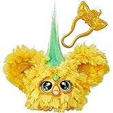 Furby Furblets Hoo-Lah Pineapple Mini Friend, 45+ Sounds & Music, Speaks Only Furbish, Electronic Plush Toys, Yellow & Green, Back to School Gifts, Ages 6+