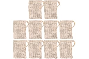 Vaguelly 10pcs Cleansing Foaming Net Mesh Soap Saver for Face Wash Body Scrub Home Bathroom Use