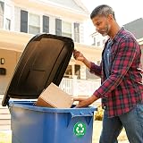 ASSURED SIGNS Bin Stickers 5in x 5in 2 Sets Trash and Recycle Labels view 6