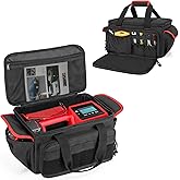 Rexmica Carrying Bag Compatible with Milwaukee M18 18V Cordless Tire Inflator 2848-20, Tire Inflator Storage Bag Compatible with Milwaukee M18 Inflator, Charger, Battery or Air Pump Accessories, Black