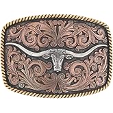 Montana Silversmiths Longhorn Series Attitude Western Belt Buckle