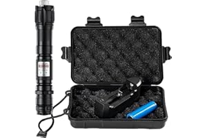 4000 Ultra-High Lumens Iaser with Rechargeable Set, Aluminum Alloy with One Character Cross 1 Electric 1 Charging Rack, 5 Mod