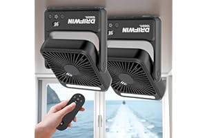 2-Pack Magnetic Cruise Approved Fan with Night Light, 10000mAh Ultra-Slim Travel Fan, Hook Design, Portable Fan for Cruise Sh