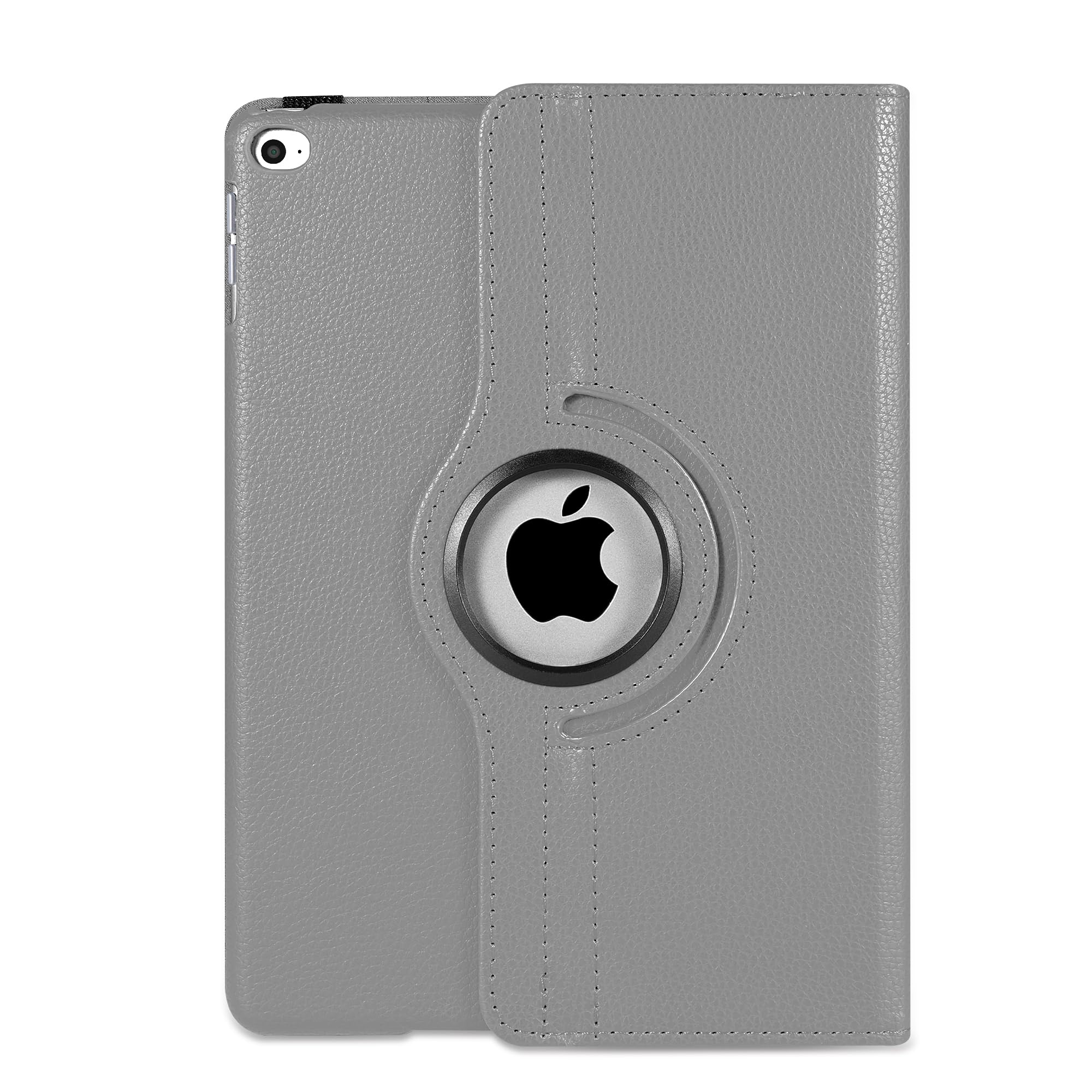 Leather Rotate 360° Stand Case For Apple iPad Air 1st Air 2nd 9.7 2017/2018 5th & 6th Generation (GREY)