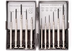 11PCS Mini Precision Screwdriver Set, XAQISHIRE Small Screwdriver Set for Repair Computer, Electronics, Toys, Watch