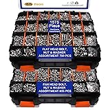 1575 PCS Nuts and Bolts Assortment Kit, Stainless