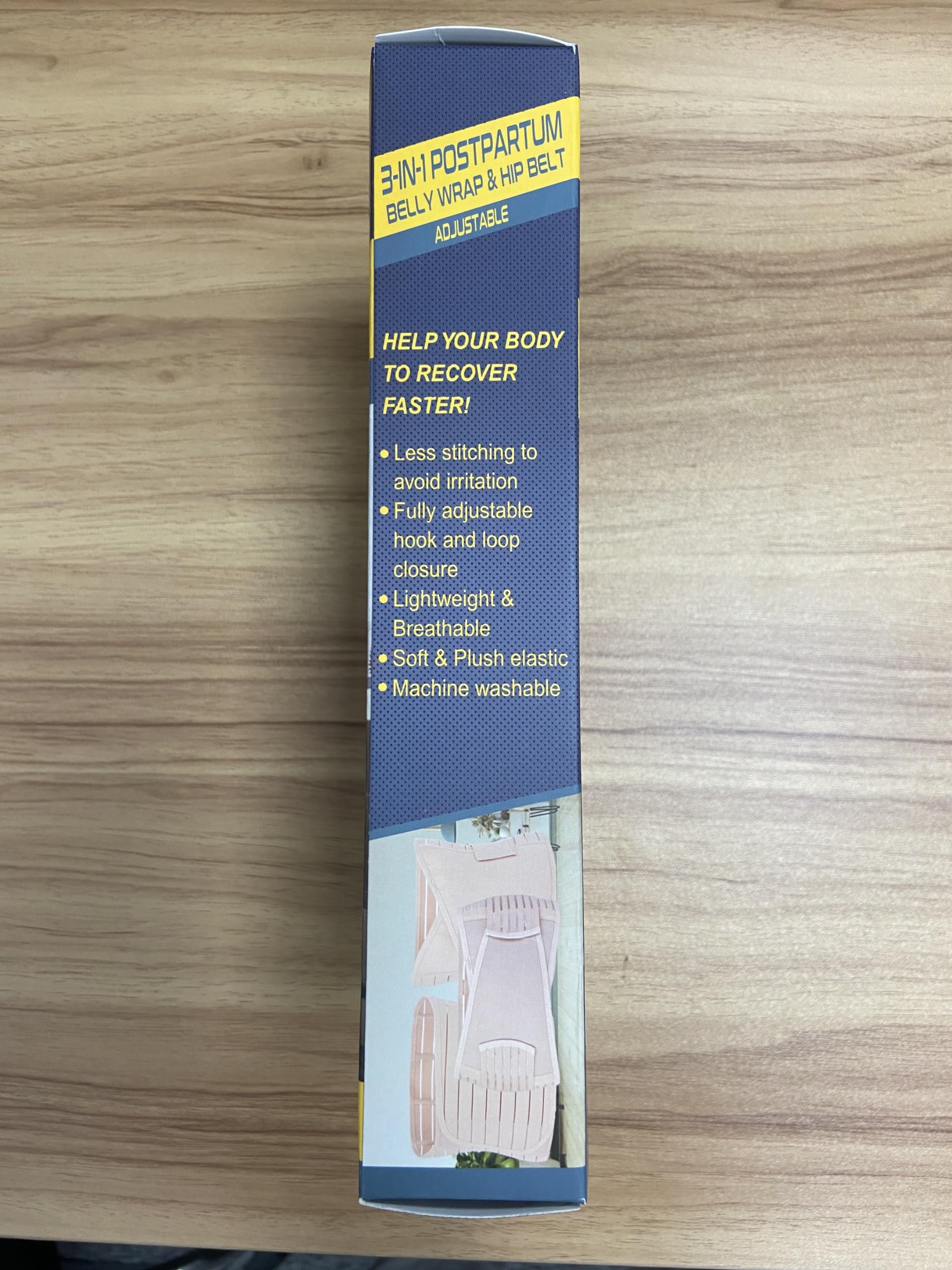 ChongErfei Postpartum Support Recovery Belly Wrap Waist/Pelvis Belt Body Shaper Postnatal Shapewear (Zblack, One Size (Pack of 1))