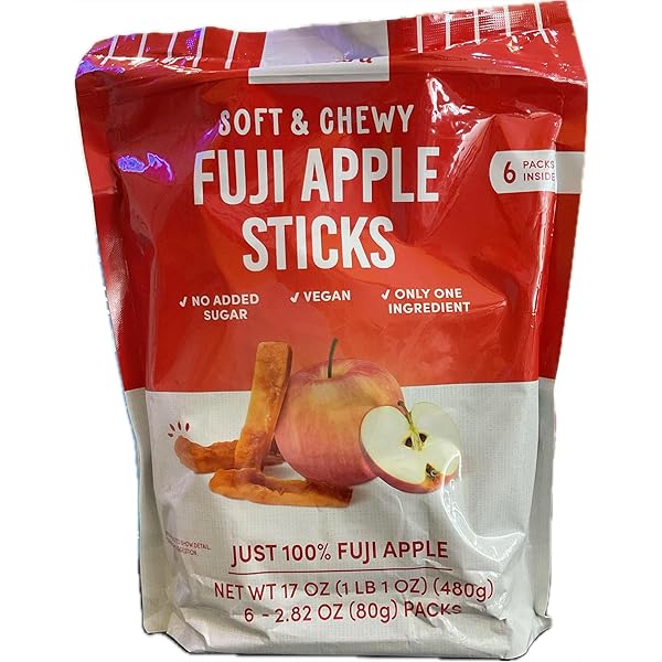 Amazon.com : SnackYard Fuji Apple Sticks 6-2.82 oz net wt 17