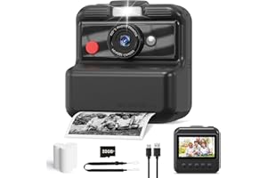 Kids Camera Instant Print, 48MP/2.5K UHD Kids Instant Print Camera, Christmas Birthday Gifts for Girls and Boys, 3.0" Screen 