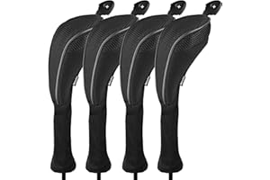 Andux 4 Pack Long Neck Golf Hybrid Club Head Covers Dial No. Tag CTMT-01