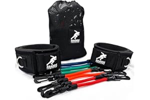 KBANDS TRAINING Kbands | Speed and Strength Leg Resistance Bands | Includes Speed 101 and Agility FX Digital Training Programs - Sizes for Youth, Intermediate, and Advanced Athletes