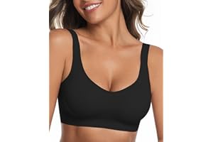 Atumotu Bras for Women Wireless No Underwire Full Support Push Up Seamless Jelly Bra Tshirt Bralettes