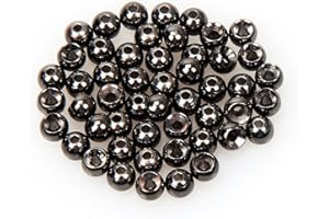 ANGLER DREAM 100 PCS Fly Tying Beads Tungsten Beads Nymph Head Ball Fly Tying Materials Hook Size 6#-20# 2.0 2.7 3.15 3.5 3.8 4.0 4.65 Nickle Gold Copper Silver Rainbow Color