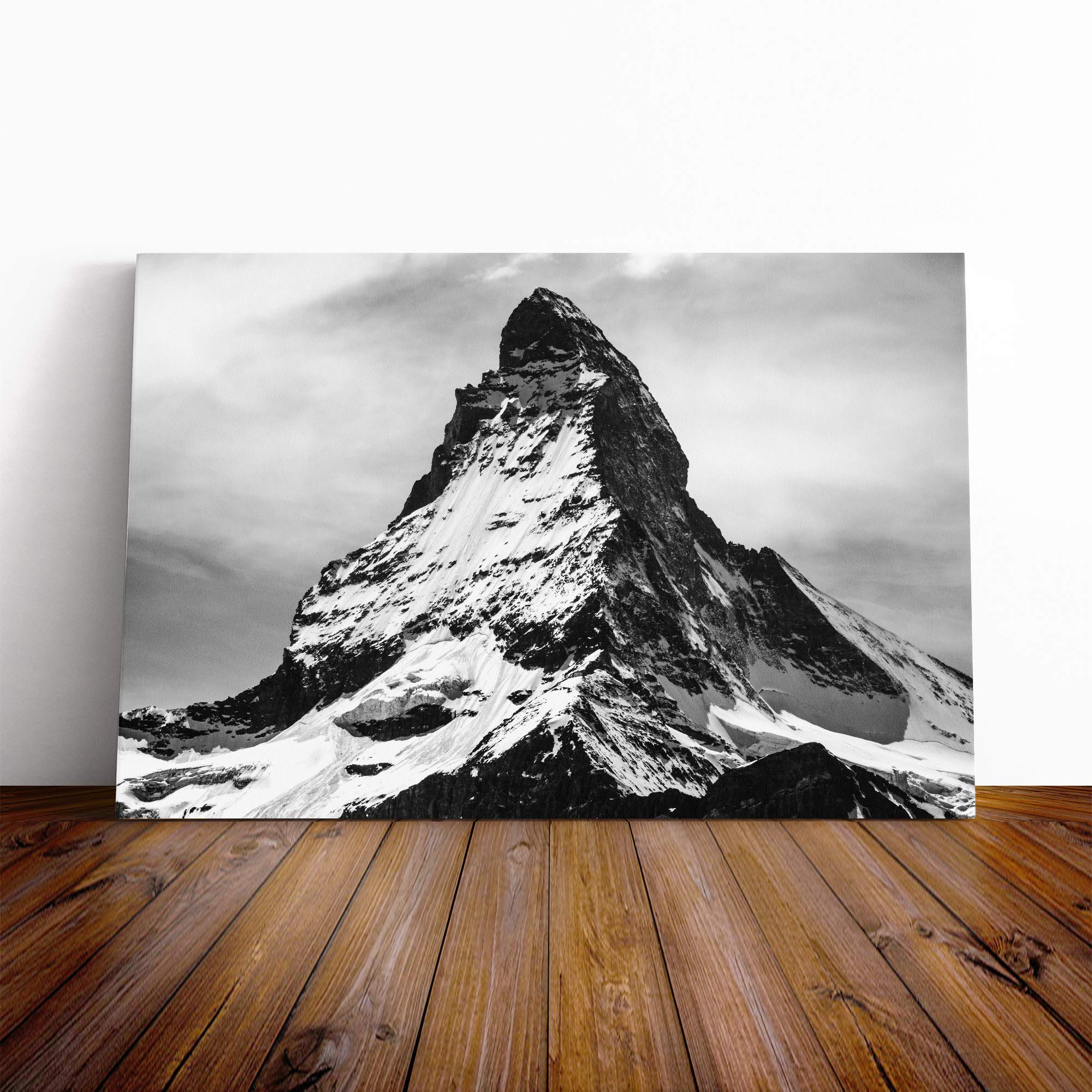Landscape Matterhorn Switzerland Mountain Canvas Print | Gallery Wrapped 30mm Frame Wall Art | 20x14 inches | Ready to Hang | Modern Landscape Picture | Living Room Bedroom Lounge Office