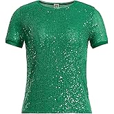 Anne Klein Plus-Size Short-Sleeve Sequin Top