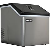 Luma Comfort Clear Ice Cube Maker Machine | First Cubes In 15 Minutes, 28 lbs. of Ice in 24 Hours | Countertop Portable Desig