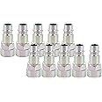 Prevost ERP 076201 (10 Pack) 1/4" Female NPT High Flow Interchange Plug European Style