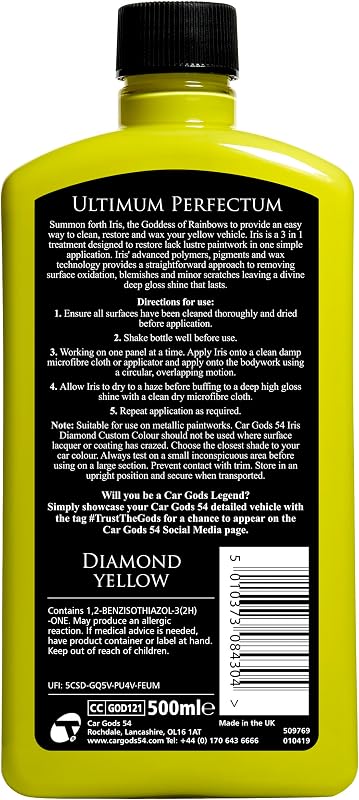 Vernice Personalizzata Car Gods Iris Diamond Giallo 500 ml