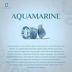 LUSTRE AND LIGHT Pear Shape Natural Aquamarine