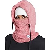 Winter Thermal Balaclava, Polar Fleece Hood Ski Mask for Women Men, Windproof Face Mask Cover Hat Neck Warmer Scarf