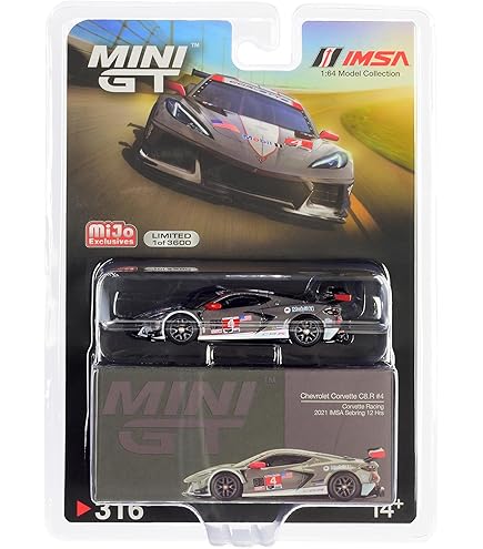 Amazon.com: Mini GT Chevy Corvette C8.R #3 IMSA Sebring 12Hrs