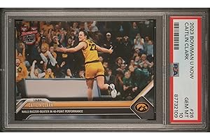 Caitlin Clark PSA 10 2023 Bowman University Now #26 Buzzer Beater! Rookie Card Indiana Fever