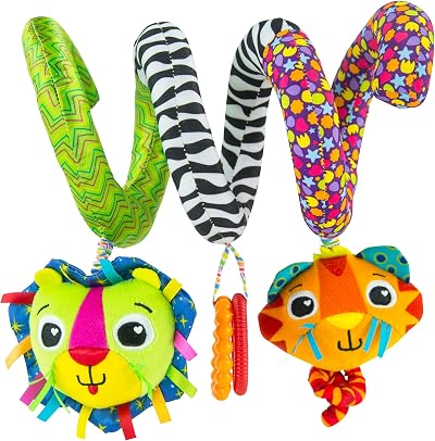 LAMAZE Activity Spiral Multicoloured Baby Toy with Crinkle Sounds