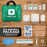 ZENO 90 Piece First Aid Kit Home Office Emergency Eyewash Ice Packs Blanket view 3