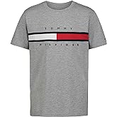 Tommy Hilfiger Boys' Short Sleeve Graphic Crew Neck T-Shirt, Soft, Comfortable, Relaxed Fit