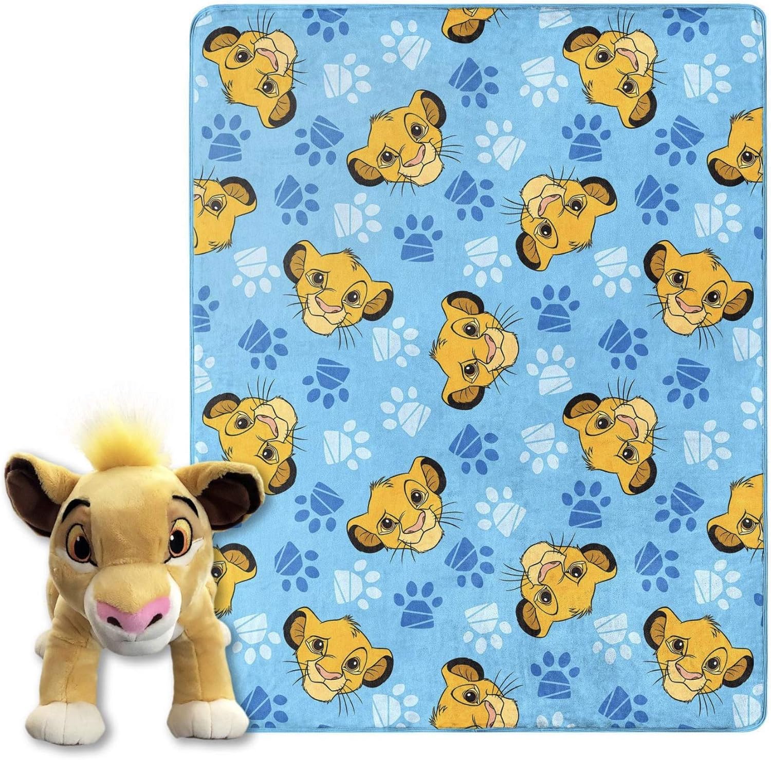 Lion King Simba 40 X50 Throw Blanket And Pillow Set With Simba