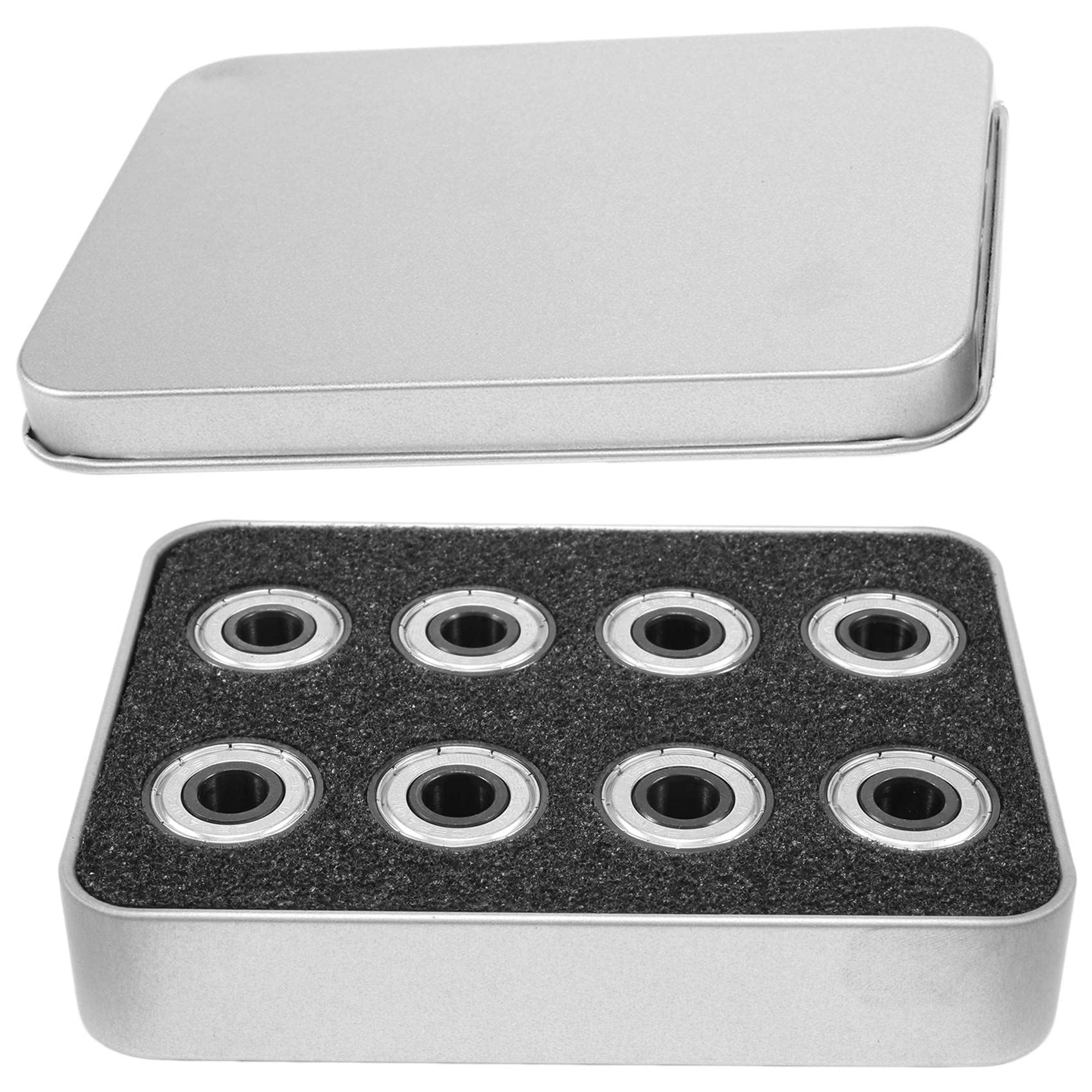 ROBMNE 16Pcs 608 ABEC-11 6 Bead Ceramic Skateboard Bearings Roller Skate Bearings Ice Skate Bearings Long Board Bearings