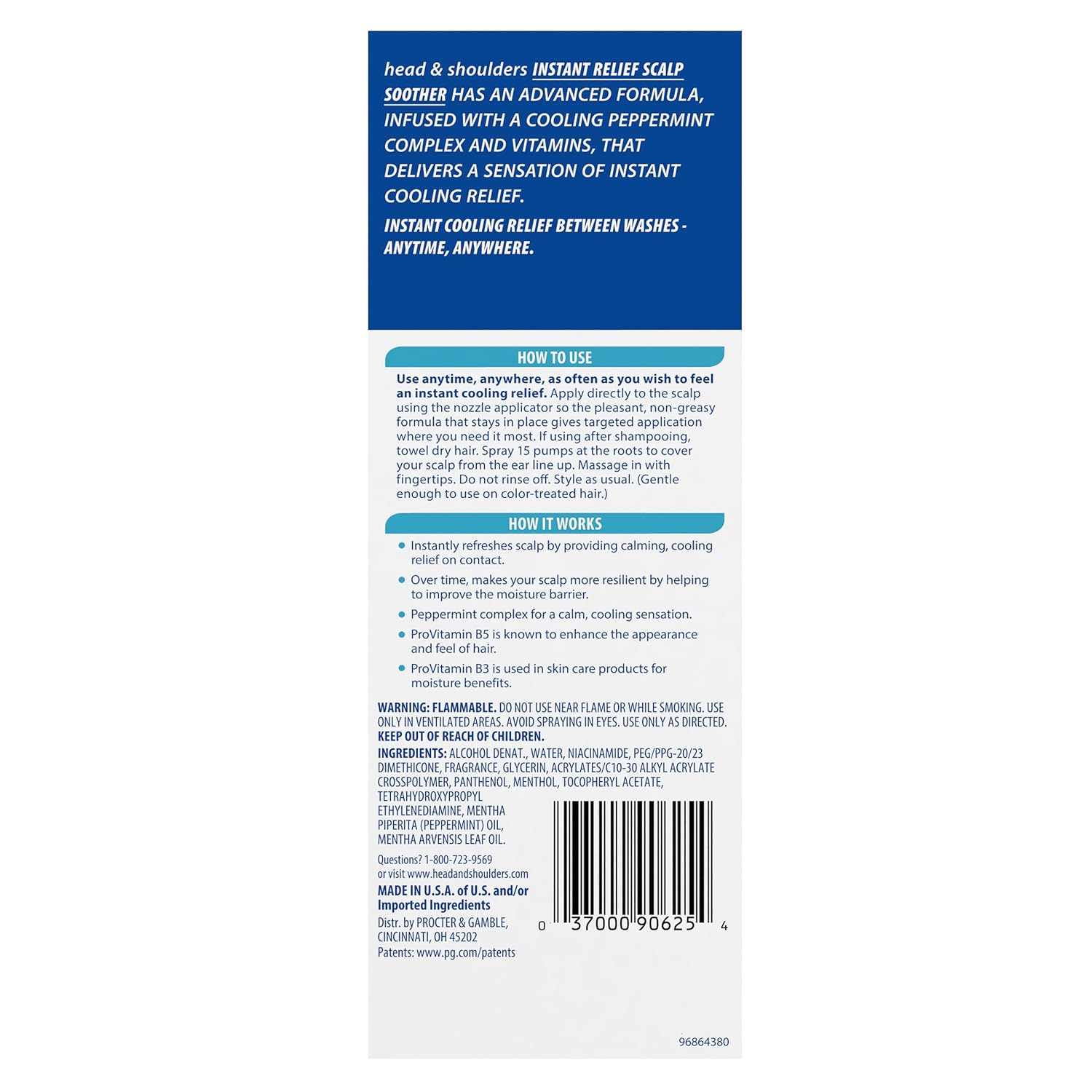 Head and Shoulders Instant Relief Scalp Soother Treatment, 4.2 Fluid Ounce : Beauty