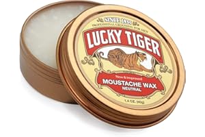 Lucky Tiger Mustache Wax, Neutral, 1.5 Ounce