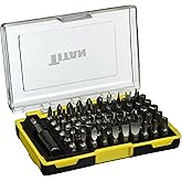 Titan 16061 61-Piece Security Bit Set with Magnetic Bit Holder | Includes TR Star, Star, SAE Hex, Metric Hex, Pozi, Spanner, Square, Slotted, and Phillips Bits