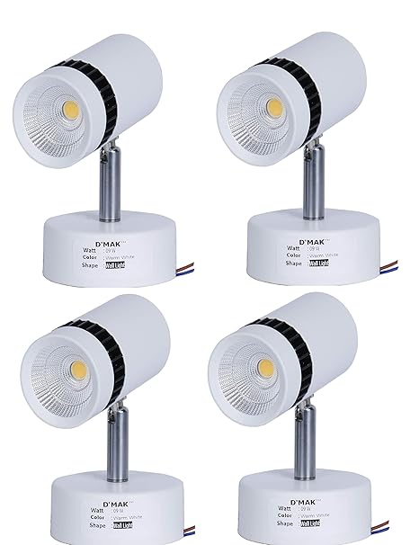 Happy Selling Brings White 9 Watt Warm White Adjustable 360 LED Cob Spotting Wall Track Light (Cob Focus/Decorative Spot Light) | Track Light | | led spot Track Light | {Set -04}