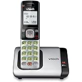 VTech CS6719 DECT 6.0 Cordless Phone, Silver/Black | Caller ID/Call Waiting, 1 Cordless Handset