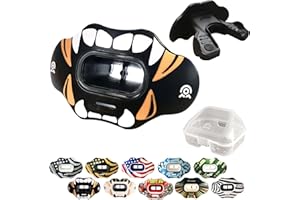 COOLLO SPORTS Lip Guard Mouthguard MAXX/Might Football and High Impact Sports Lip Protector for Adults & Youth (Strap Include